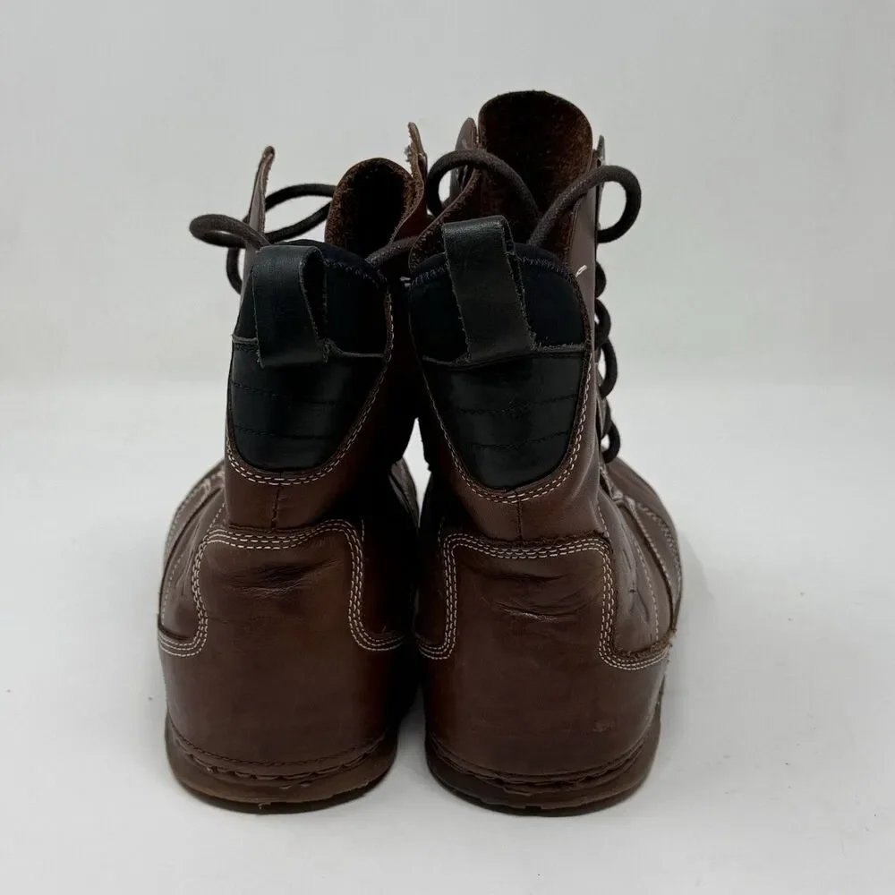 Otz Troop Chukka Boots Mens 9 Brown Leather Minimalist Hipster Water Resistant